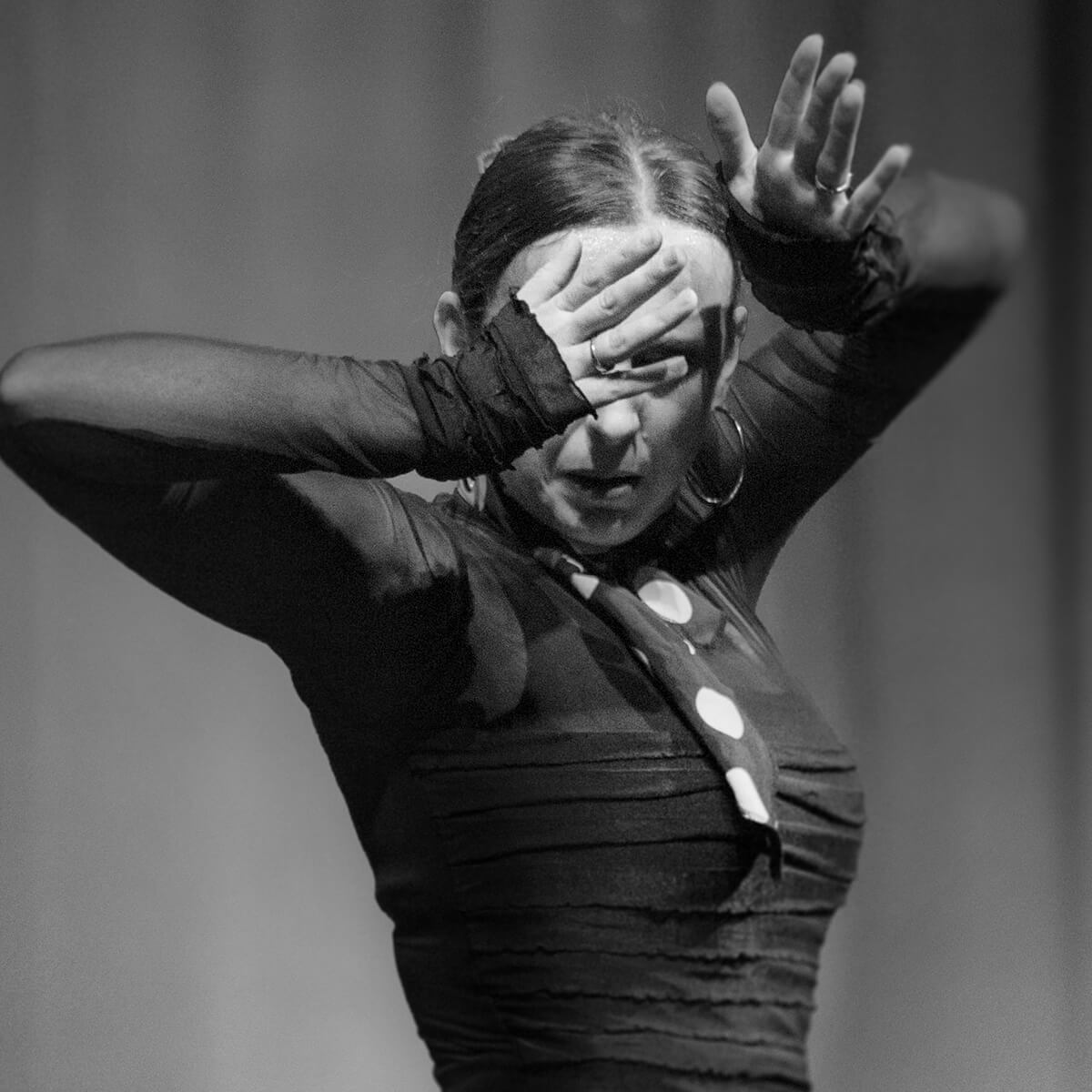 Le professeur de danse flamenco en spectacle