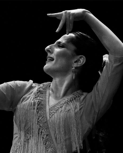 Photo de Mercedes Ruiz, célèbre danseuse espagnole de flamenco